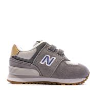 Baskets Grises Bébé Fille New Balance 574 vue 2