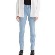 Jean 724 Bleu Délaver Clair Femme Levi's High Rise Straight 18883 pas cher