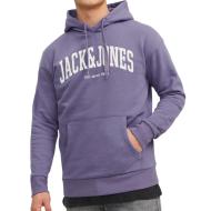 Sweat à Capuche Violet Homme Jack & Jones Josh pas cher