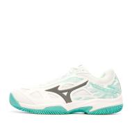 Chaussures de Padel Blanches Femme Mizuno Break Shot pas cher