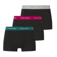 X3 Boxers Turquoise/Violet/Vert Homme Calvin Klein Jeans Low Rise Trunk 3