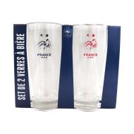 Set de 2 Verres à Bières Equipe de France pas cher