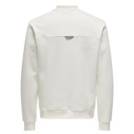 Sweat 1/2 Blanc Homme Only & Sons Abbott vue 2