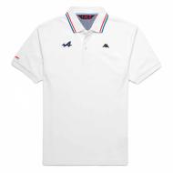 Polo Blanc Homme Kappa Aarau Alpine F1 pas cher