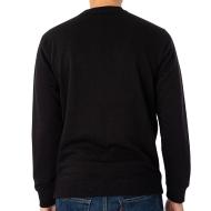 Sweat Noir Homme Champion Crew neck vue 2