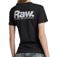 T-shirt Noir Femme G-Star Raw Nysid vue 2
