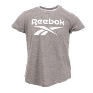 T-shirt Gris chiné Fille Reebok Lock Up pas cher