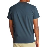 T-Shirt Bleu Homme Tommy Hilfiger Reg Linear vue 2