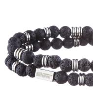 Bracelet Double Tour Noir Homme Geographical Norway 315056 vue 3