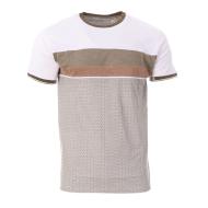 T-shirt Blanc/Gris Homme RMS26 91265 pas cher