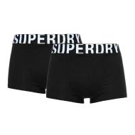 x2 Boxers Noir Homme Superdry M3110345A