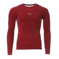 T-shirt Manches Longues Rouge Homme Puma Exo pas cher