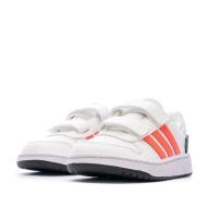 Baskets Blanches Garçon Adidas Hoops 2.0 Cmf I vue 6