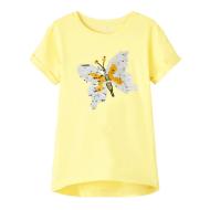 T-shirt Jaune Fille Name it Fenka pas cher