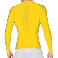 T-shirt Manches Longues Jaune Homme Puma Train Compres vue 2