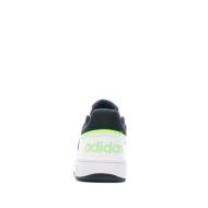 Baskets Blanc/Noir Enfant Adidas Hoops 3.0 K vue 3