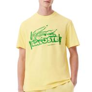T-shirt Jaune Homme Lacoste TH0284 pas cher