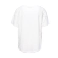T-shirt Blanc/Marron Fille Teddy Smith T-FACE MC JR vue 2