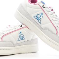 Baskets Blanches/Roses/Bleu Femme Le Coq Sportif Noah vue 7