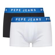 2x Boxers Noir/Blanc Homme Pepe Jeans PMU