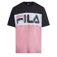 T-shirt Rose/Noir Homme Fila Flat Matte
