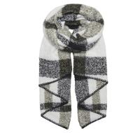 Écharpe Noire/Kaki à Motifs Femme Only Lima