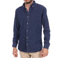 Chemise Denim Bleu Homme Jack & Jones Plain pas cher