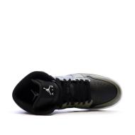Air Jordan 1 Mid Kaki/Noir Homme Nike vue 4