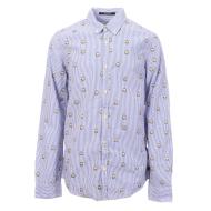 Chemise à rayures Bleu/Blanc Garçon Scotch & Soda pas cher