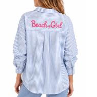 Chemise Rayures Bleu Femme PM Mère & Filles Beach Girl vue 2