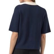 T-Shirt Marine/Écru Femme YAS Yasloro vue 2