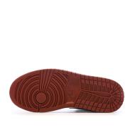 Air Jordan 1 Mid Blanche/Rouge/Noire Homme Nike vue 5