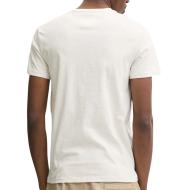 T-shirt Blanc Homme Tommy Hilfiger Linear 88 vue 2