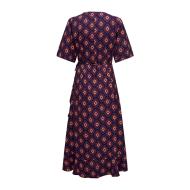 Robe longue Marine/Rose Femme Only Leah vue 3