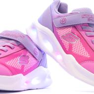 Baskets Roses/Mauves Fille Skechers Sola Glow vue 7