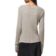 T-Shirt Beige Femme Pieces Iris vue 2