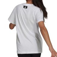 T-shirt Blanc Femme Adidas Lace Camo Gfx 1 vue 2