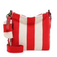 Sac à main Rouge/Beige à Rayures Femme Tamaris Lou