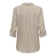 Chemise Blanc/Camel Femme JDY Laurel vue 2