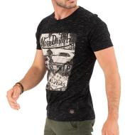 T-shirt Noir Homme Von Dutch VEGAS pas cher