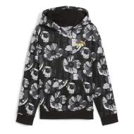 Sweat à Capuche Noir/Gris Fille Puma Ess+ Class pas cher