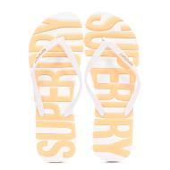 Tongs Blanche/Orange Homme Superdry Vintage Vegan vue 3