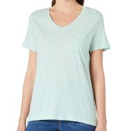 T-shirt Vert Femme Superdry Pocket