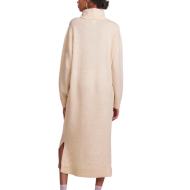 Robe Pull Beige Femme Pieces Rollneck Knit vue 2