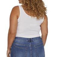 Débardeur Blanc Femme Vila Curve Vijenni vue 2
