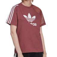 T-shirt Bordeaux Femme Adidas Split pas cher