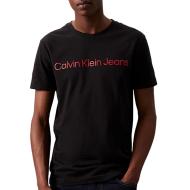 T-Shirt Noir/Rouge Homme Calvin Klein JeansCore Institutional