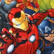 Serviette Jaune/Rouge Garçon Sport Zone Avengers vue 2