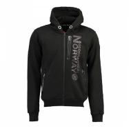 Sweat à capuche Noir Garçon Geographical Norway Fascarade pas cher