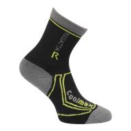 Paires de Chaussettes Noires/Grises/Vertes Garçon Regatta Chaussettes Coolmax pas cher